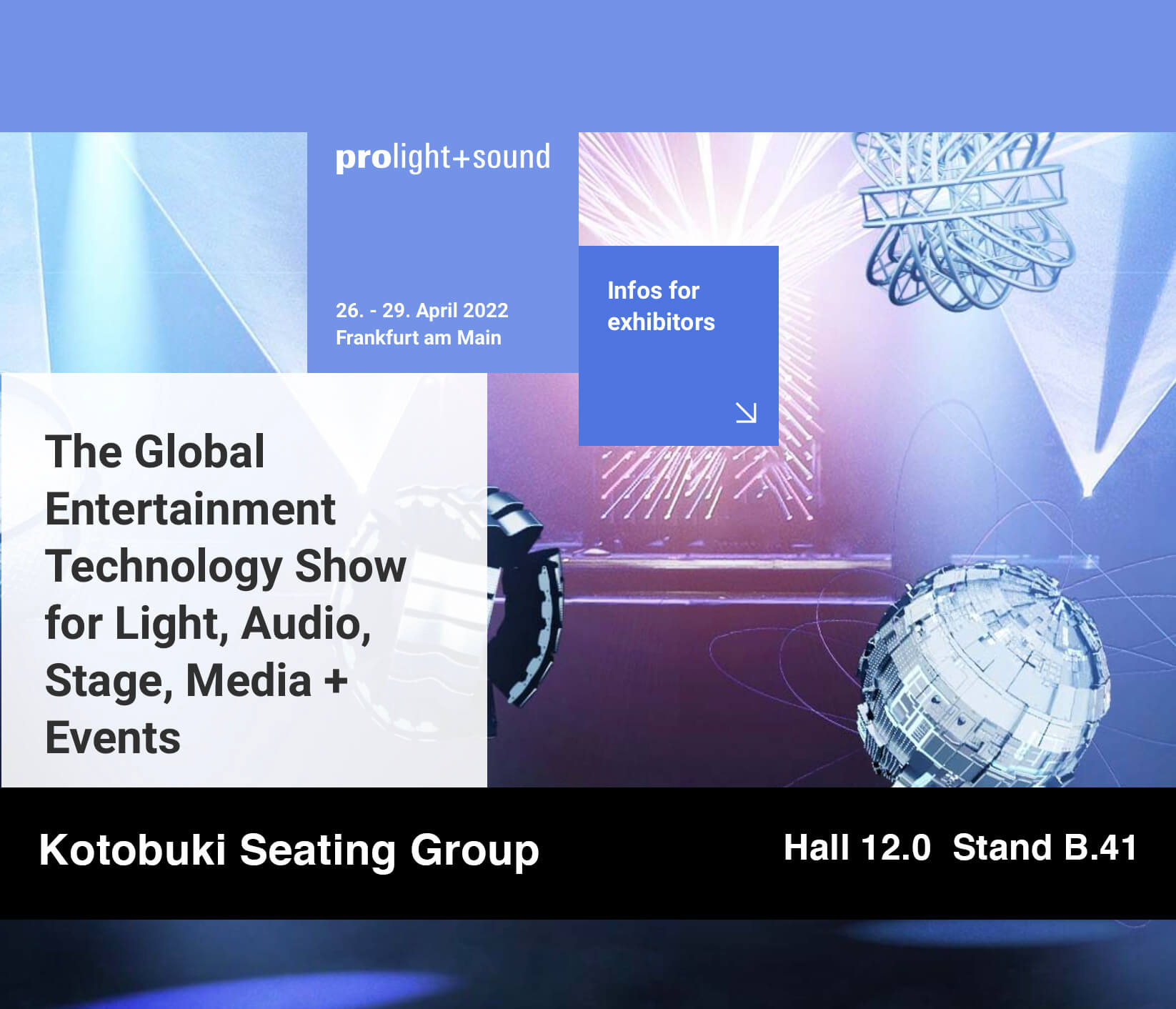 Visítanos en ProLight and Sound 2022!